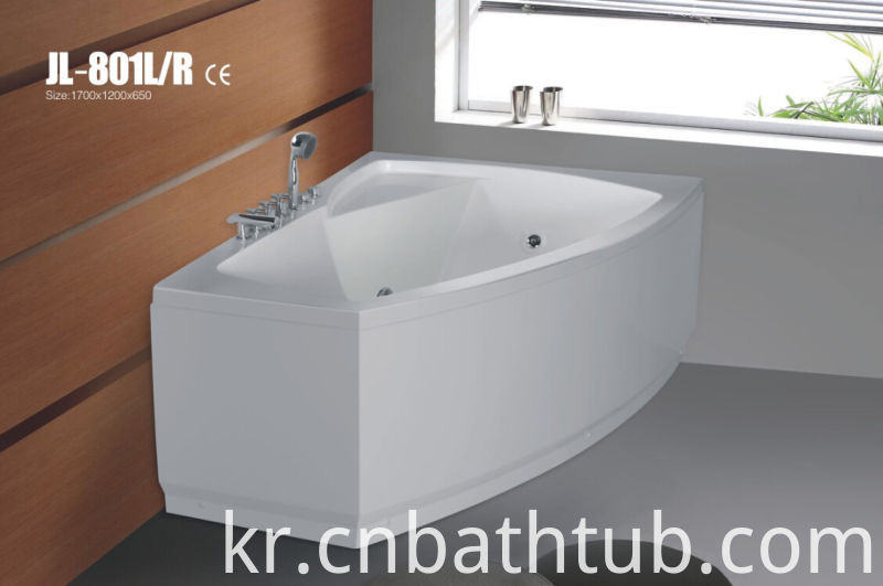 Hot Style Acrylic Corner Massage Bath Tub (JL801L/R)